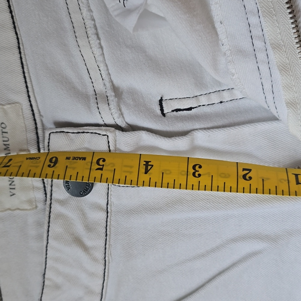 Vince Camuto White Cropped Jeans Sz. 8 - Picture 4 of 6
